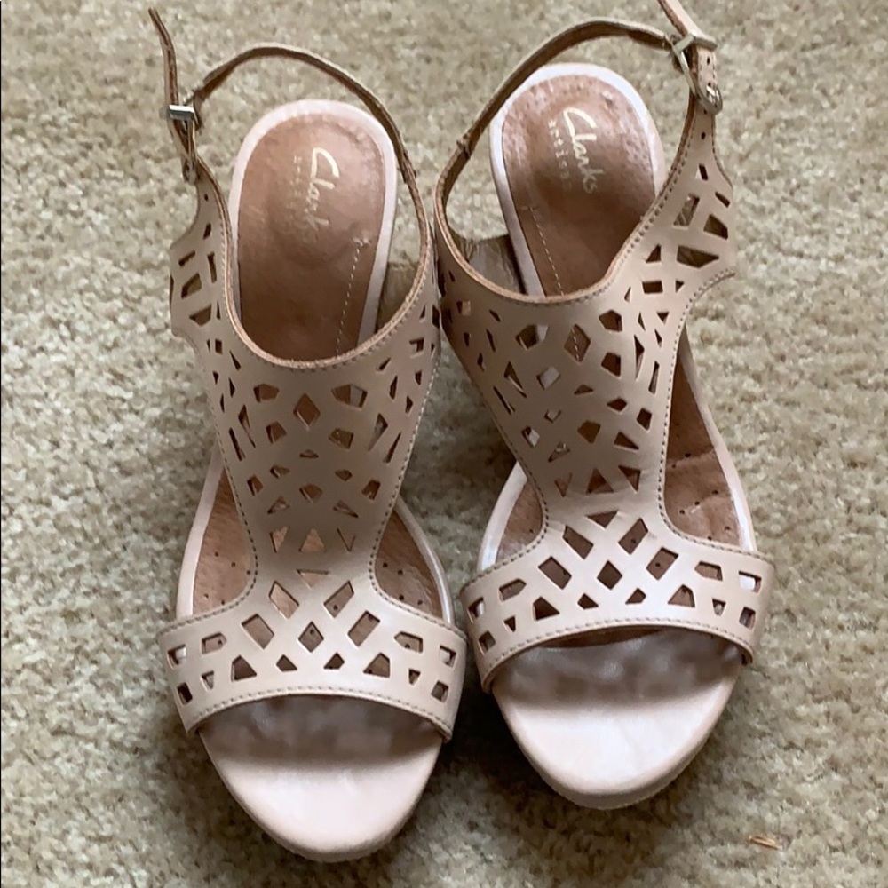 Clark’s artisan wedge sandles